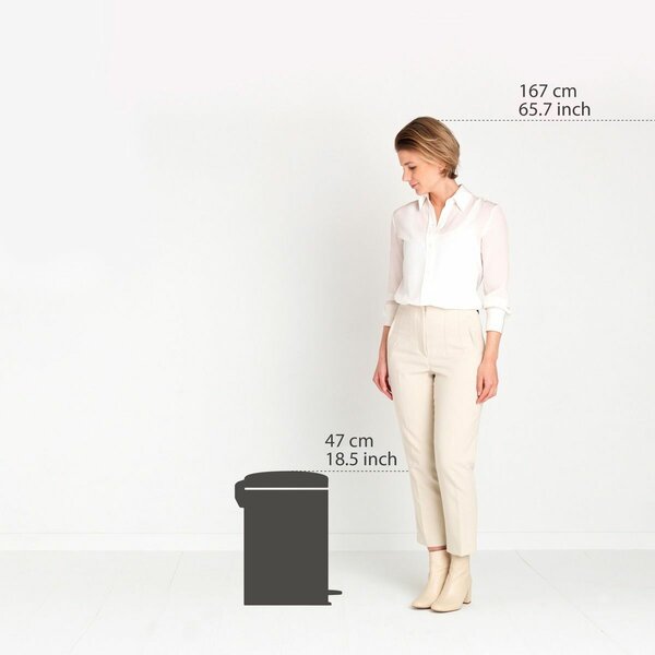 Brabantia NewIcon Pedálos Kuka - 20L - Jáde Zöld
