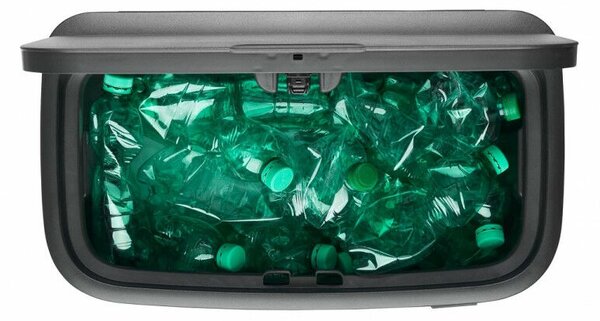 Brabantia Bo Touch Bin nyomófedeles hulladékgyűjtő, magasított, lábakon álló, műanyag tartály, 36L - R méret, acél, aranyfényű - 304583
