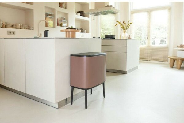 Brabantia Bo Touch Bin Szelektív Kukák - 34L, Szaténrózsaszín Taupe