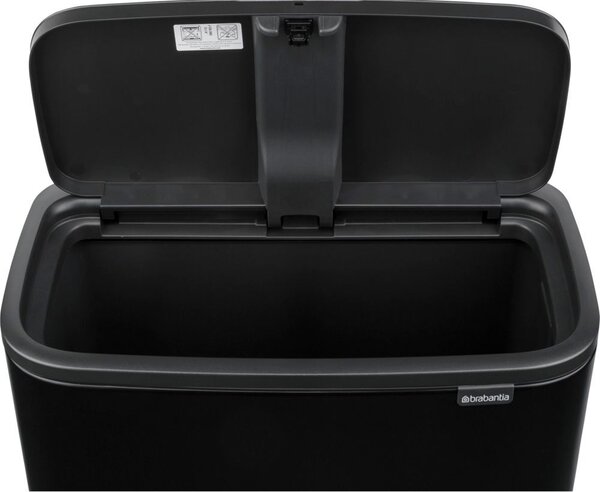 Brabantia Bo Touch Bin - Pedálos Szemetes - 36L - Matt Fekete