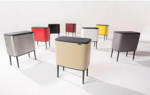Brabantia Bo Touch Bin - Pedálos Szemetes - 36L - Matt Fekete