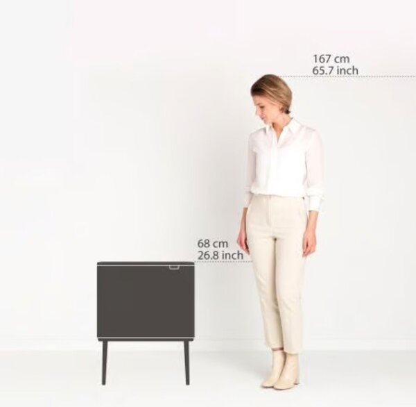Brabantia Bo Touch Bin Szelektív Kupa - 3x11L - Platinaszürke