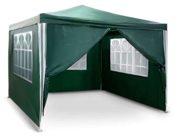 Plonos kerti pavilon kerti sátor 3x3m, zöld (4935)