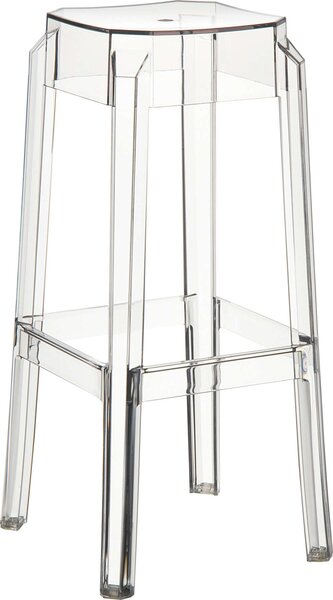 Fox Átlátszó Műanyag Bárszék - Rakható - 75 cm