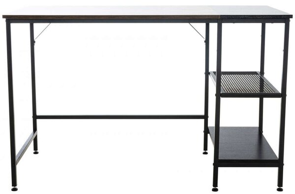Oviedo íróasztal fekete-barna 76x120x60 cm 317833