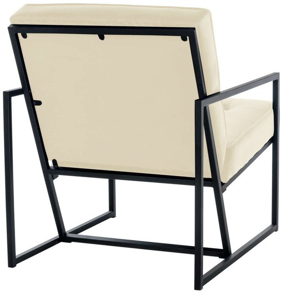 Avon Bársony Fotel - Modern Dizájn - 79,5x63x83 cm