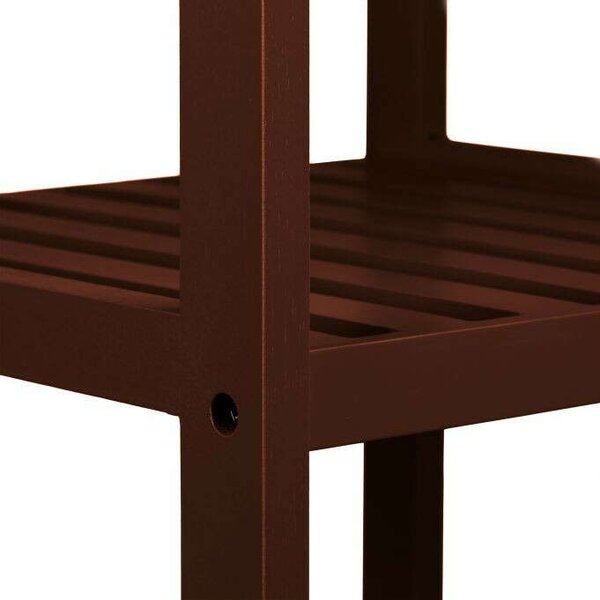 Bambusz Fürdőszoba Polc - 5 Polc - 140cm - Sötétbarna