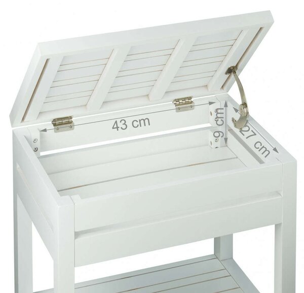 Bambusz Fürdőszoba Polc - 3 Polc - 76,5x46x29,5 cm