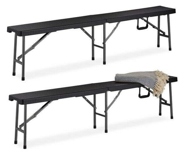 2 db Összecsukható Kerti Pad - 179 cm