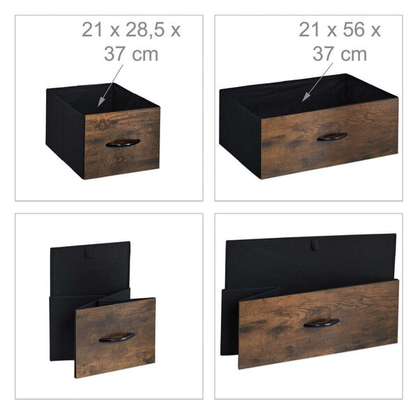 Vintage Komód - 4 Fiók, 2 Polc - 96x60x41,5 cm