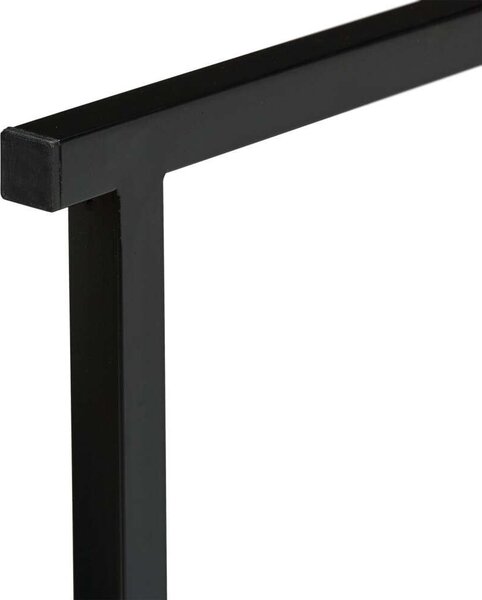 Modern Összecsukható Dohányzóasztal - Fehér-Fekete - 110cm
