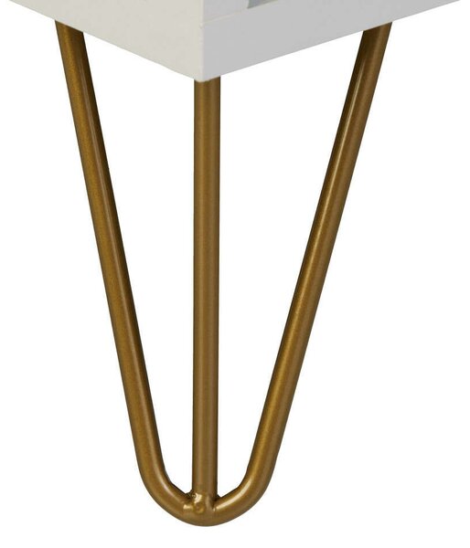 Elegáns Fehér Komód - 4 Fiók - 86x48x39 cm