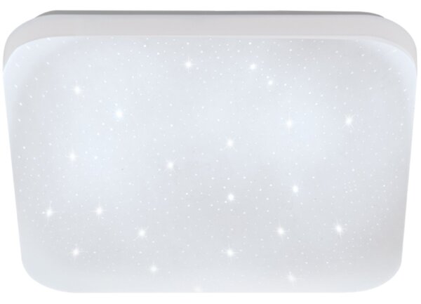 Eglo Frania-S csillám hatású fali/mennyezeti lámpa, fehér, 22x22cm, 700lm, 4000K