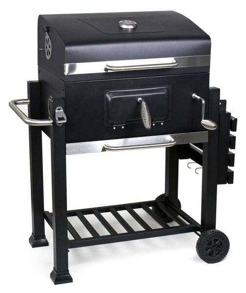 BBQ Grillkocsi - Szénes Kerti Grillsütő - 113x47,5x100cm