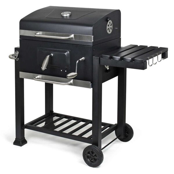 BBQ Grillkocsi - Szénes Kerti Grillsütő - 113x47,5x100cm