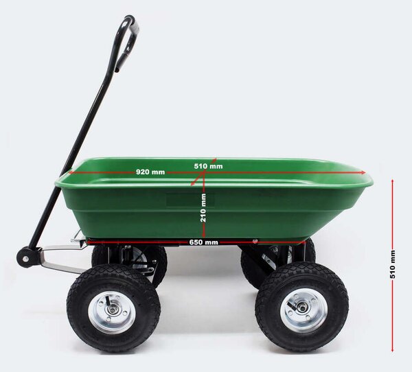 XPOtool Kerti Talicska - Billenő - 75L - 300kg
