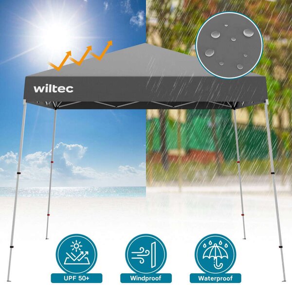 Viltec Összecsukható Pavilon - 250x250x270 cm, Szürke