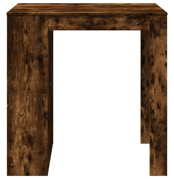 VidaXL Bárasztal - Füstös Tölgy - 102x70x103,5cm