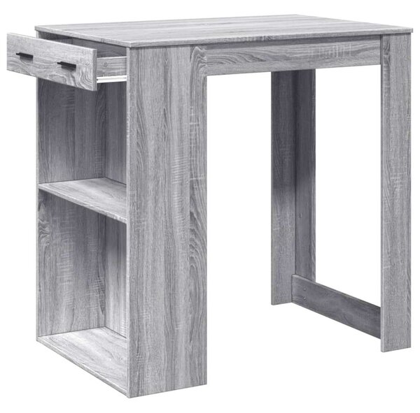 VidaXL Bárasztal - Sonoma Szürke - 102x70x103,5cm