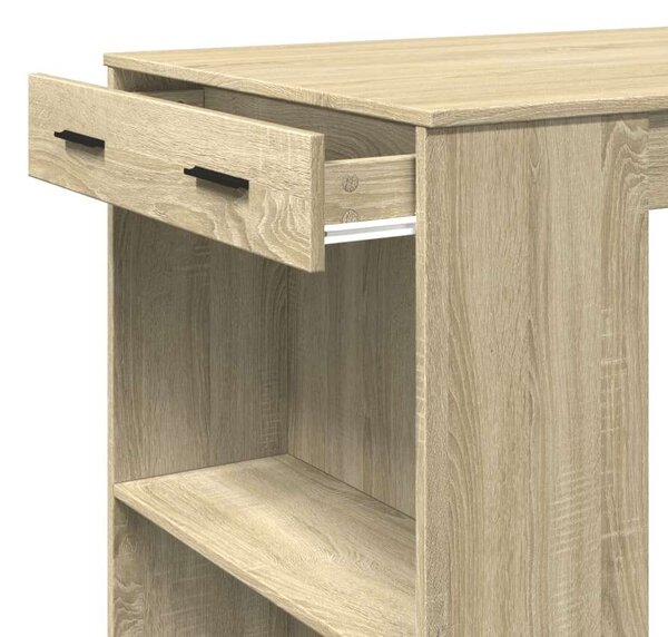 VidaXL Bárasztal - Sonoma Tölgy - 102x70x103,5cm