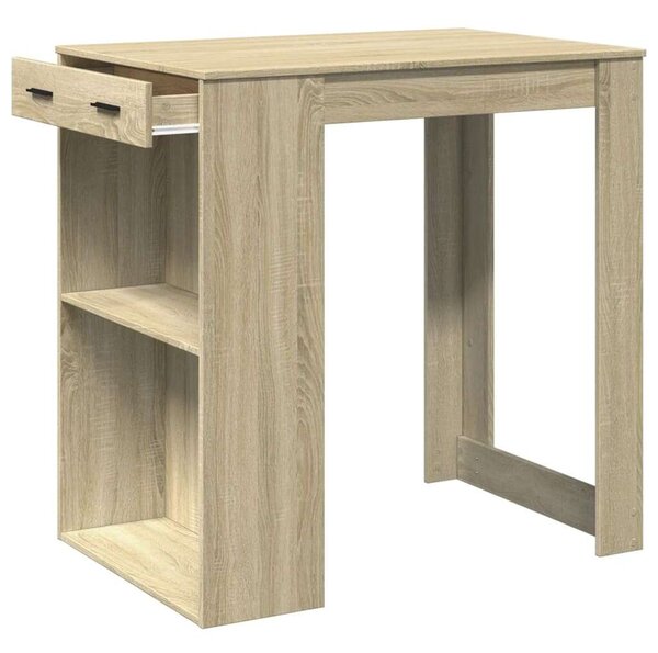 VidaXL Bárasztal - Sonoma Tölgy - 102x70x103,5cm