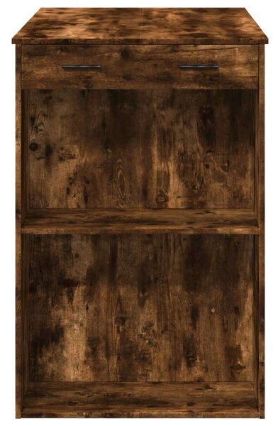 VidaXL Bárasztal - Füstös Tölgy - 102x70x103,5cm