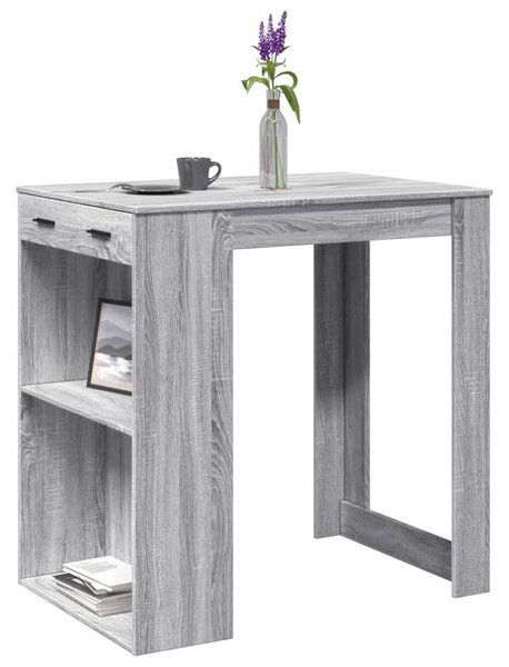VidaXL Bárasztal - Sonoma Szürke - 102x70x103,5cm