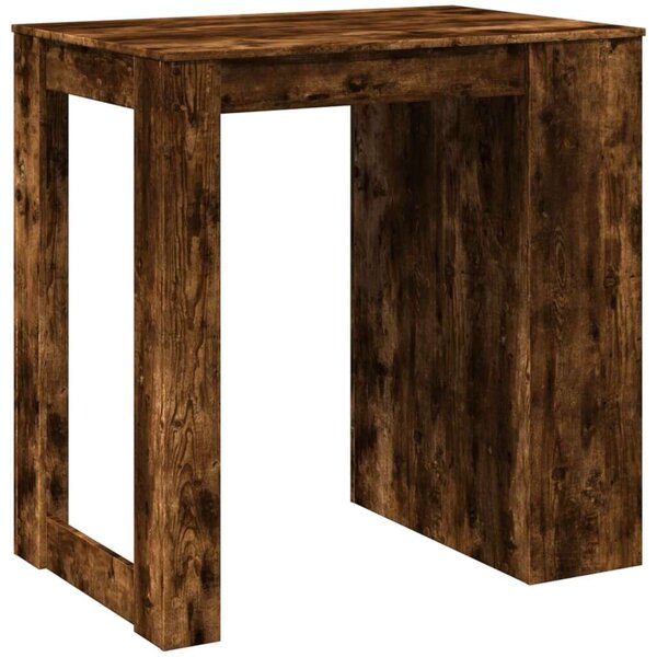VidaXL Bárasztal - Füstös Tölgy - 102x70x103,5cm