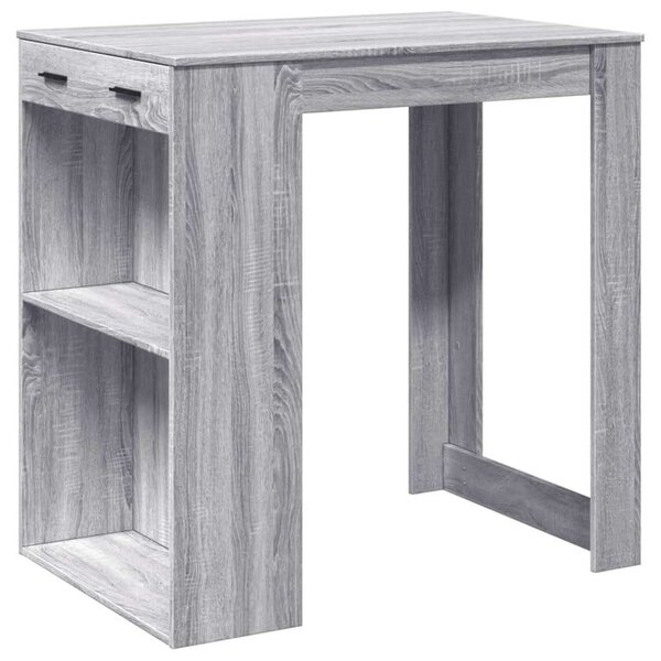 VidaXL Bárasztal - Sonoma Szürke - 102x70x103,5cm