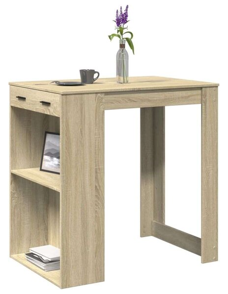 VidaXL Bárasztal - Sonoma Tölgy - 102x70x103,5cm