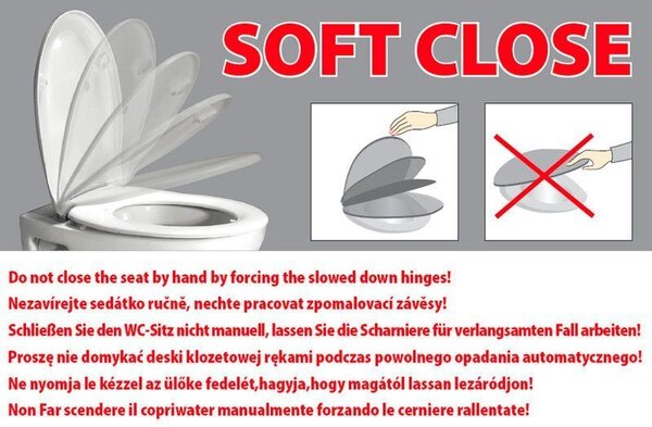 Kerasan Kerasan, NOLITA wc ülőke, SLIM, Soft Close, fehér, 539101