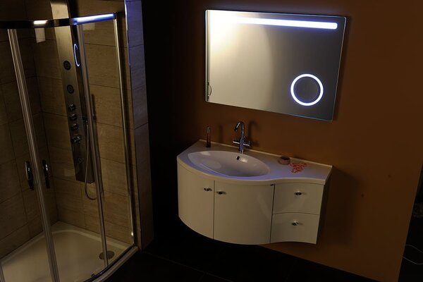 Sapho Sapho, ASTRO LED háttérvilágítású tükör 1000x700mm, kozmetikai tükör, MIRL4