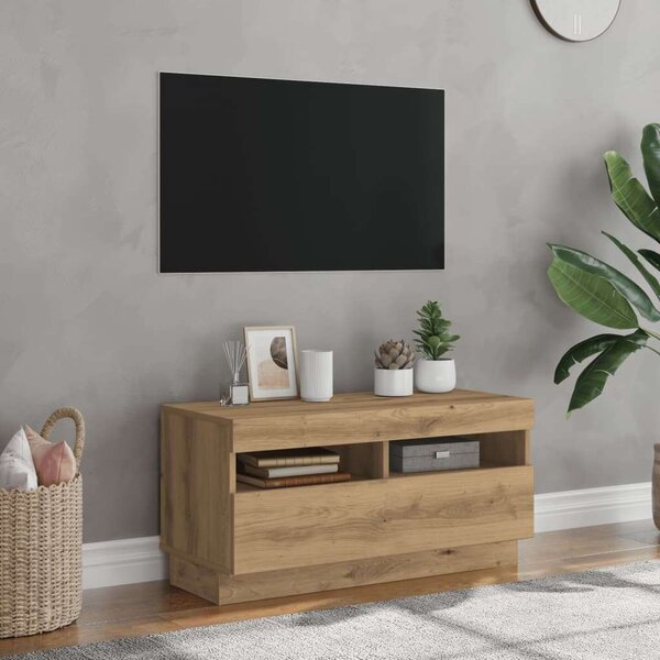 VidaXL TV-szekrény - Kézműves Tölgy - 80x35x40cm