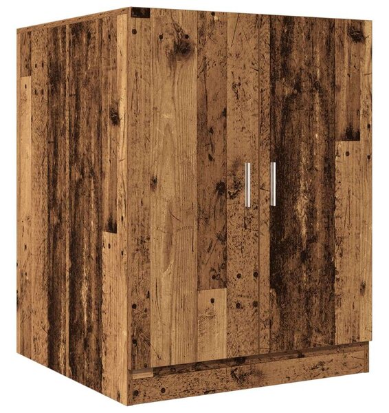 VidaXL Mosógépszekrény - Antik Fa - 70,5x71,5x91,5 cm