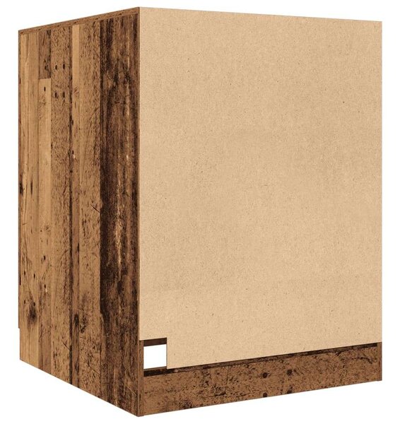 VidaXL Mosógépszekrény - Antik Fa - 70,5x71,5x91,5 cm