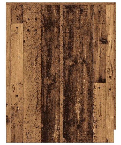 VidaXL Mosógépszekrény - Antik Fa - 70,5x71,5x91,5 cm