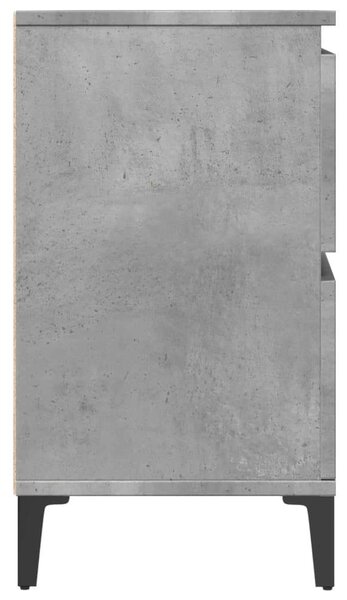 VidaXL Mosdószekrény - Betonszürke - 80x33x60 cm