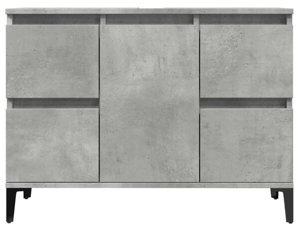 VidaXL Mosdószekrény - Betonszürke - 80x33x60 cm