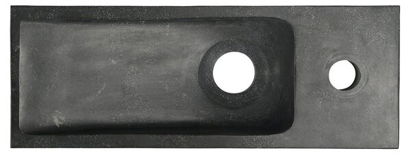 Sapho Sapho, BLOK kő mosdó 38x8x14 cm, fekete antracit, 2401-31