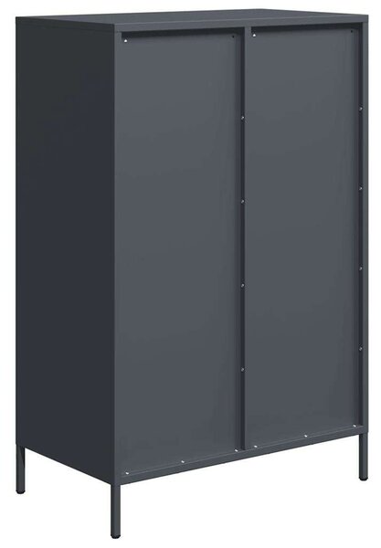 VidaXL antracitszürke acél magasszekrény 68 x 39 x 101,5 cm