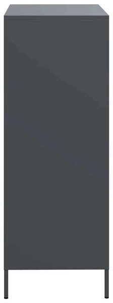 VidaXL antracitszürke acél magasszekrény 68 x 39 x 101,5 cm