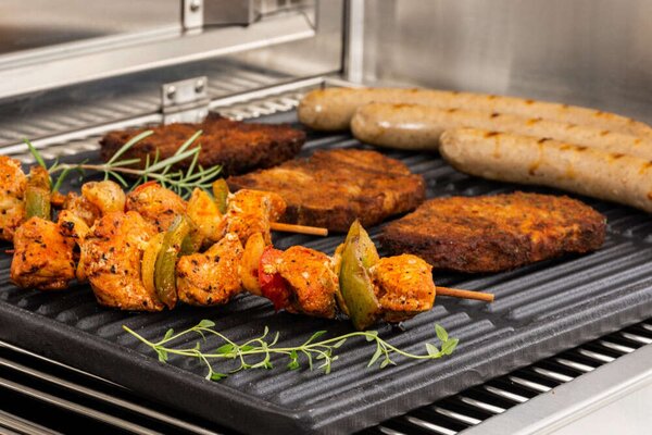 Grilltálca kétoldalas grill lap 45,5x35 cm antracit 308049