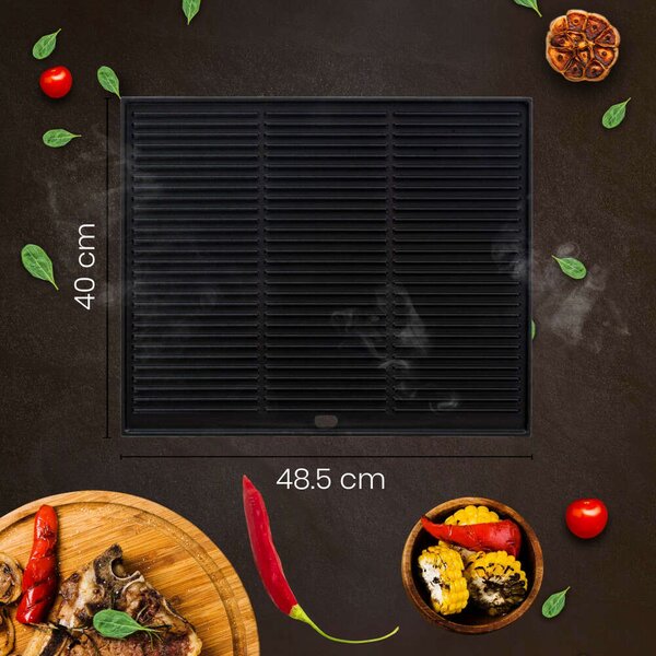 Grilltálca kétoldalas grill lap 48,5x40cm antracit 161579845