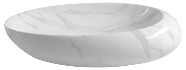 Sapho Sapho, DALMA kerámia mosdókagyló 68x16,5x44 cm, carrara, MM317