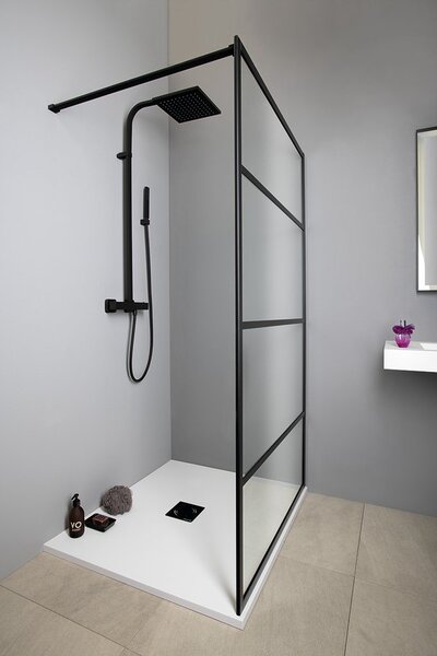 Sapho Sapho, DIMY rejtett kételemes mosdócsaptelep, fekete, DM018BL