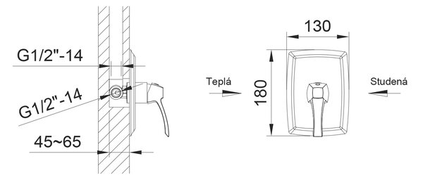 Sapho Sapho, DREAMART rejtett zuhanycsaptelep, 1 kimenet, króm, DA041