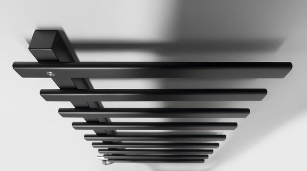 Sapho Sapho, ELCOR elektromos törölközőtartó 480x920x50mm, 128W, matt fekete, EB460