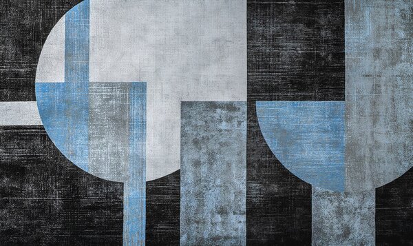 Fotótapéta Modern texturált absztrakció fekete és kék színben, Fotótapéta design, w07878v1 : Uwalls.hu