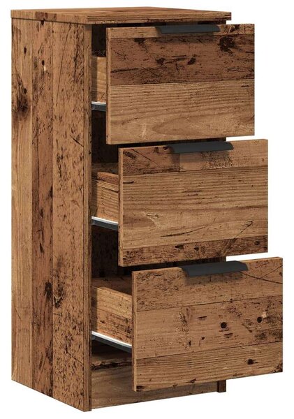 VidaXL Antik Fa Tálalószekrény - 2 db - 30x30x70 cm