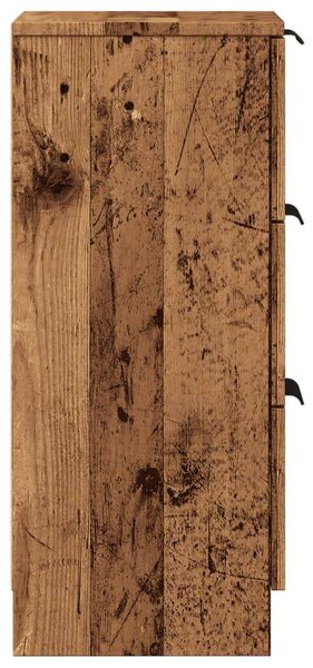 VidaXL Antik Fa Tálalószekrény - 2 db - 30x30x70 cm